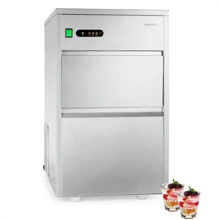KLARSTEIN Powericer XXL Eiswürfelmaschine (160 Watt, Silber)