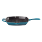 LE CREUSET 26 cm Bratpfanne (Stahl, Beschichtung: Emaille) blau