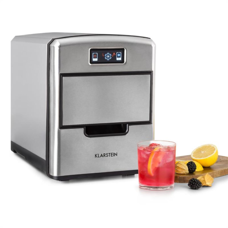 KLARSTEIN Metropolitan Eiswürfelmaschine (150 Watt, Silber)
