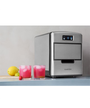 KLARSTEIN Metropolitan Eiswürfelmaschine (150 Watt, Silber)