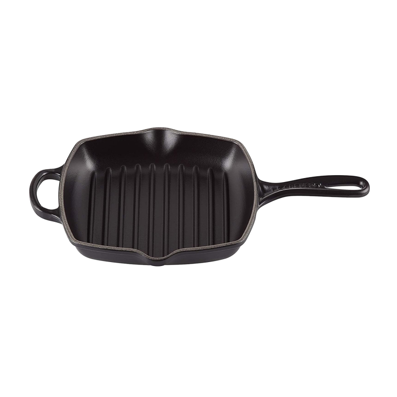 LE CREUSET 26 cm Bratpfanne (Stahl, Beschichtung: Emaille) schwarz