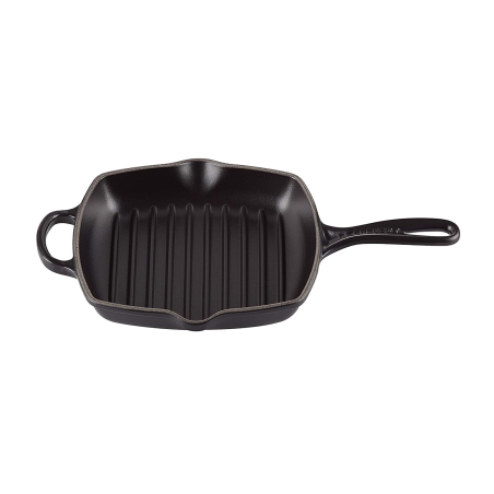 LE CREUSET 26 cm Bratpfanne (Stahl, Beschichtung: Emaille) schwarz