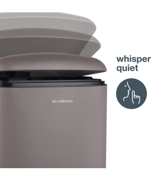 H.KOENIG Les Collectors no 883 Mülleimer Farbe Taupe 40 Liter Mülleimer
