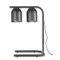 HENDI Wärmebrücke mit 2 Infrarotlampen Schwarz, 230V/500W, 453x360x(H)790mm Buffetwärmer