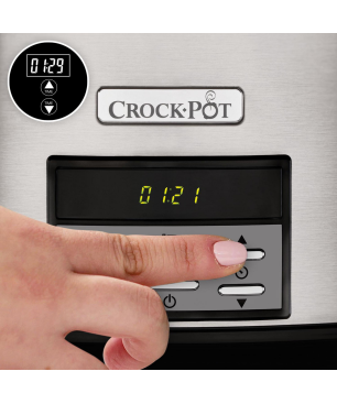 CROCKPOT CSC063X-01 7,5 L DIGITAL SCHONGARER Schongarer rostfreier Stahl (Rührschüsselkapazität: 7,5 Liter, 320 Watt)