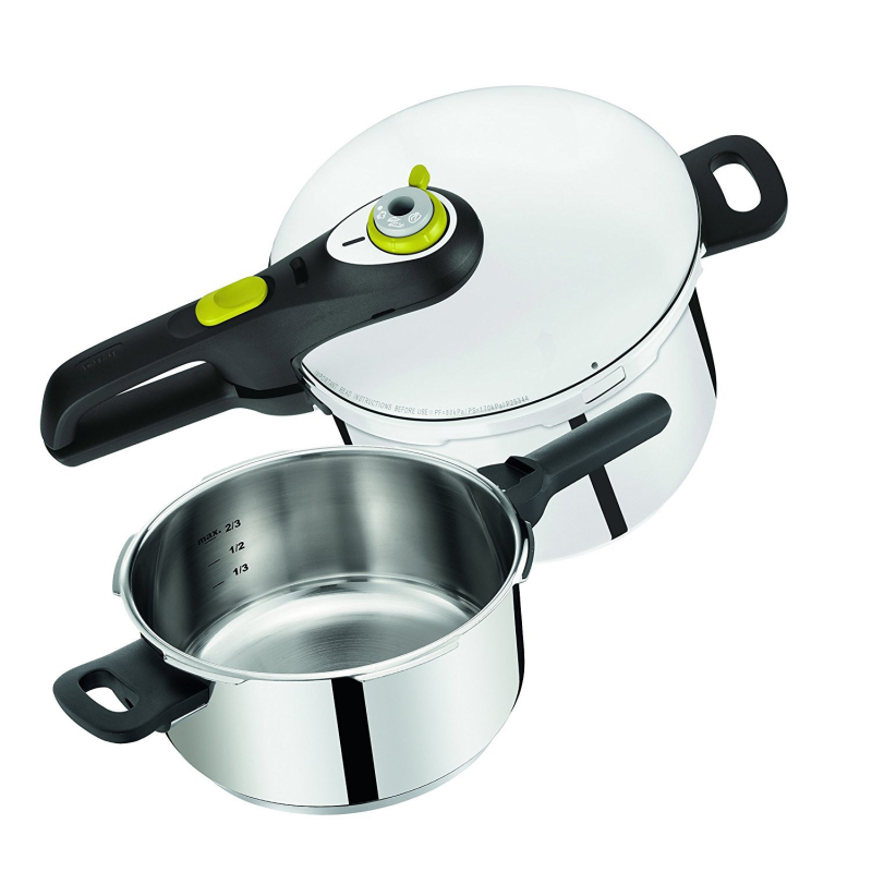 TEFAL P25443 Secure 5 Schnellkochtopf-Set Edelstahl