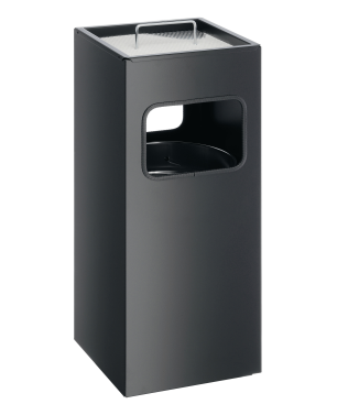 DURABLE Eckiger Papierkorb Schwarz