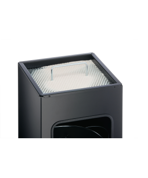 DURABLE Eckiger Papierkorb Schwarz