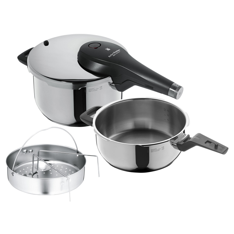 WMF 0795456040 SKTSET PERF PREM 4,5L+3L+EINS Schnellkochtopf Cromargan® Edelstahl Rostfrei 18/10 poliert