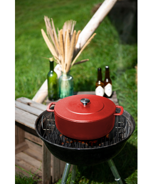 COMBEKK 190128RD Kochtopf Gusseisen