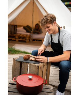 COMBEKK 190128RD Kochtopf Gusseisen