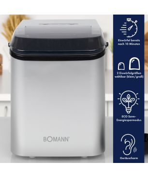 BOMANN EWB 6060 CB Eiswürfelbereiter (105 Watt, Silber)