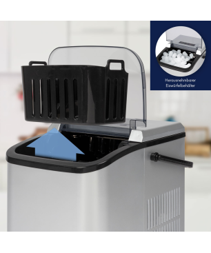 BOMANN EWB 6060 CB Eiswürfelbereiter (105 Watt, Silber)