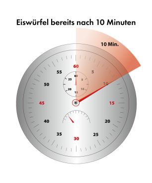 BOMANN EWB 6060 CB Eiswürfelbereiter (105 Watt, Silber)