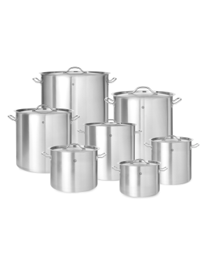 HENDI Kochtopf - mit Deckel Budget Line, 50L, ø400x(H)400mm Kochtopf Metall