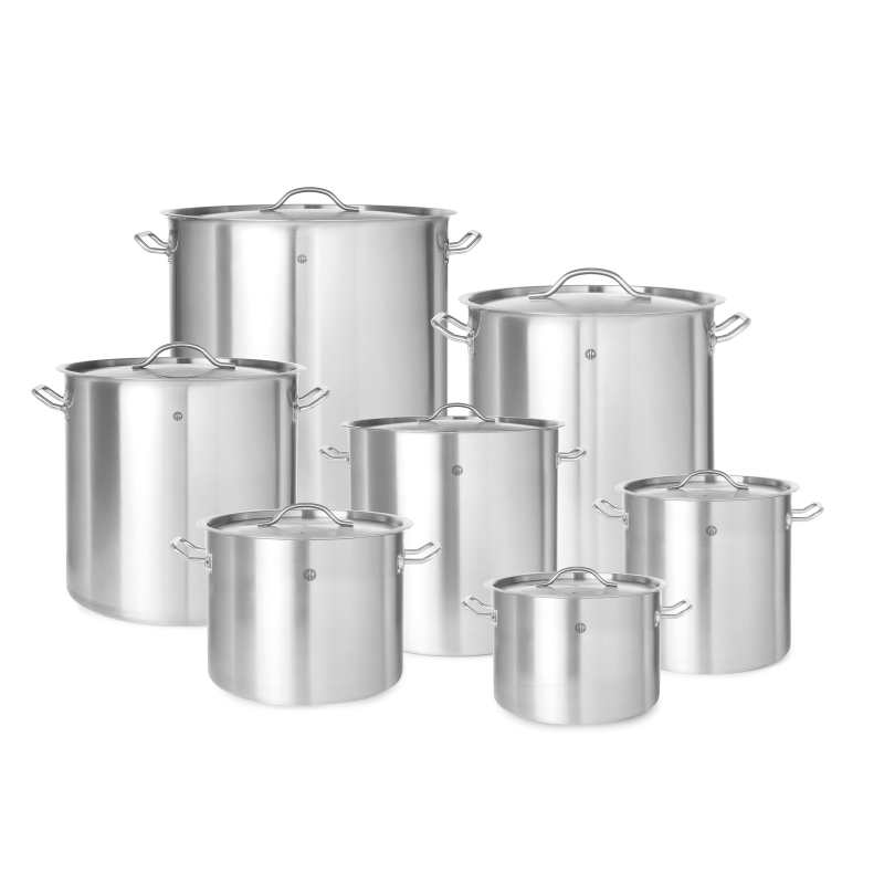 HENDI Kochtopf - mit Deckel Budget Line, 50L, ø400x(H)400mm Kochtopf Metall