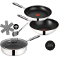 TEFAL E76 Set 15 Pfannenset (Aluminium, Beschichtung: Titanium)
