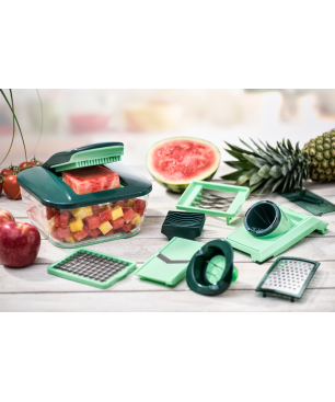 GENIUS Nicer Dicer Chef 15-tlg. Hobel-Set Grün