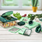 GENIUS Nicer Dicer Chef inkl. Glasschüssel (Set 34-tlg.) Gemüseschneider