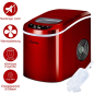 COSTWAY Eismaschine Eiswürfelbereiter (105 Watt, Rot)