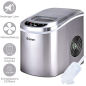 COSTWAY Eismaschine Eiswürfelbereiter (105 Watt, Silber)