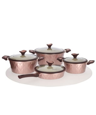 COFI 10 Teilig Kochtopf-Set Granit