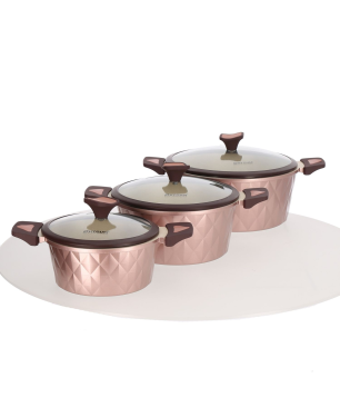 COFI 10 Teilig Kochtopf-Set Granit