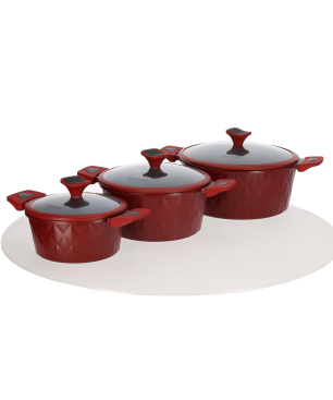 COFI 9 Teilig Kochtopf-Set Granit