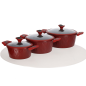 COFI 9 Teilig Kochtopf-Set Granit