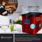 KESSER 22050 Eiswürfelbereiter Eiswürfelmaschine (150 Watt, rot)