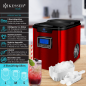 KESSER 22050 Eiswürfelbereiter Eiswürfelmaschine (150 Watt, rot)