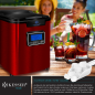 KESSER 22050 Eiswürfelbereiter Eiswürfelmaschine (150 Watt, rot)