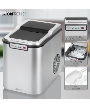 CLATRONIC EWB 3526 Eiswürfelbereiter (150 Watt, Silber)
