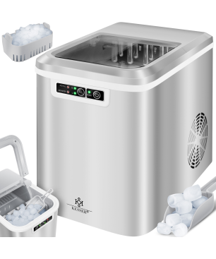 KESSER 19703 Eiswürfelbereiter Eiswürfelmaschine (150 Watt, silber)