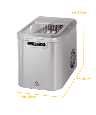 KESSER 19703 Eiswürfelbereiter Eiswürfelmaschine (150 Watt, silber)