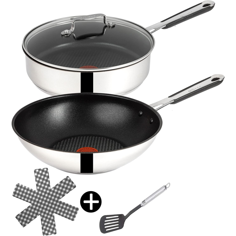 TEFAL E30 Jamie Oliver 5Tlg. Pfannenset (Edelstahl, Beschichtung: Titanium)
