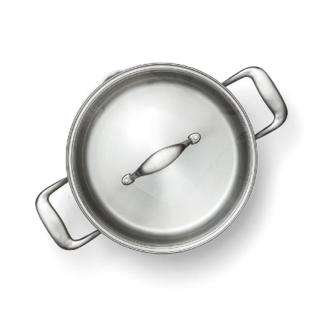 WILFA EGO C50SS Kochtopf Aluminium und rostfreier Edelstahl