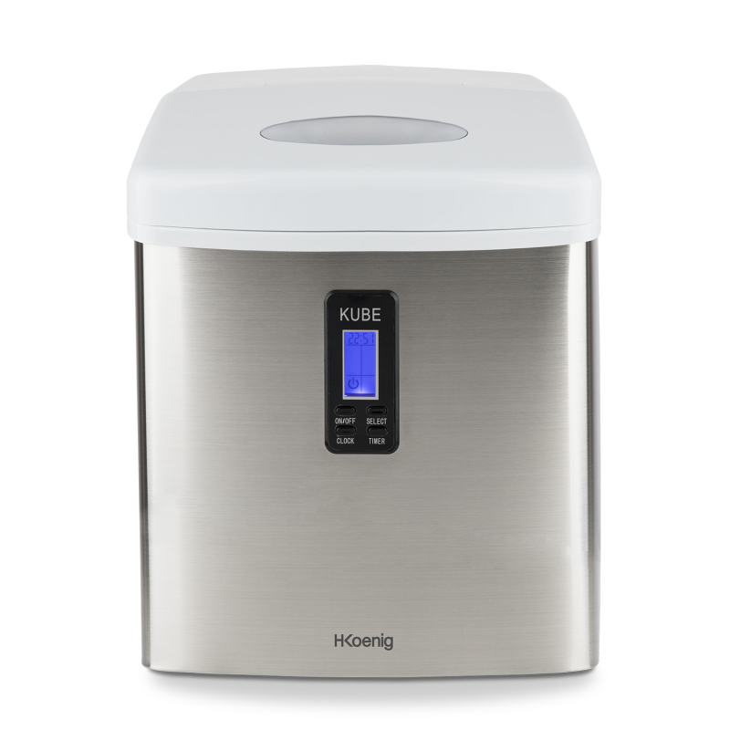 H.KOENIG KB15 Eiswürfelmaschine (100 Watt, Stahl und weiß)