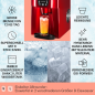 KLARSTEIN Ice Volcano 2G Eiswürfelmaschine (130 Watt, Rot)