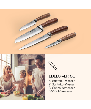 KLARSTEIN Kaito Damaszener Messerset Küchenmesser