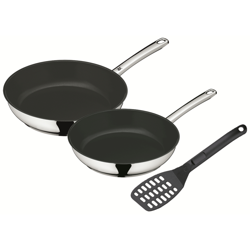 WMF 0741619990 PFANNENSET 3TLG Bratpfanne (Edelstahl, Beschichtung: Keramik)