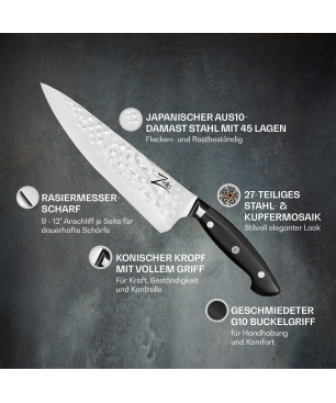 KLARSTEIN Chef 8" Küchenmesser