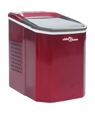VIDAXL 51099 Eiswürfelmaschine (112 Watt, Rot)