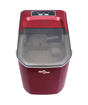 VIDAXL 51099 Eiswürfelmaschine (112 Watt, Rot)