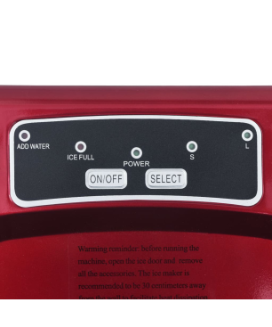 VIDAXL 51099 Eiswürfelmaschine (112 Watt, Rot)