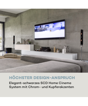 AUNA Areal Nobility Surround-System, Schwarz
