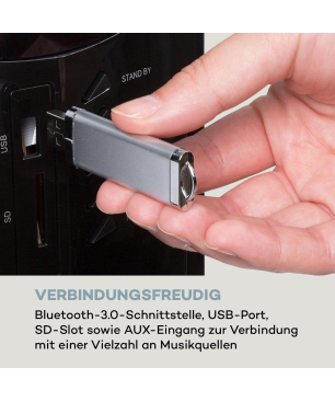 AUNA Areal Nobility Surround-System, Schwarz