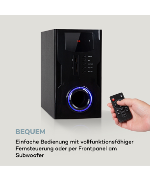 AUNA Areal Nobility Surround-System, Schwarz