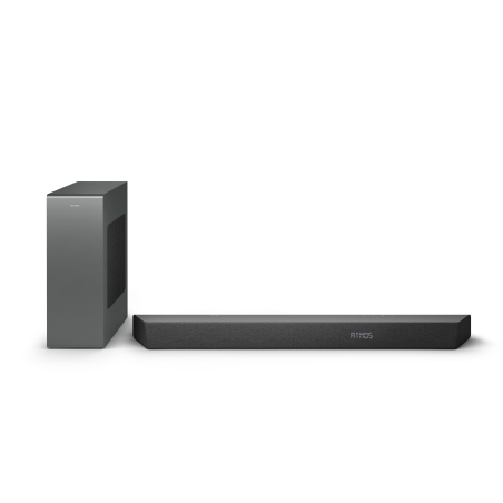 PHILIPS TAB 8507B/10, Soundbar mit kabellosem Subwoofer, schwarz