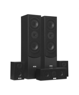 AUNA Surround 5.1-Soundsystem, Schwarz